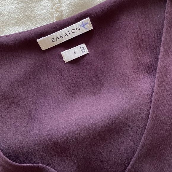 Babaton | Size: S | Short Sleeve Blouse | Colour: Purple | - Picture 3 of 4